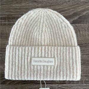 Favorite Daughter Beige Knit Hat